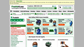 What Justfirstaidkits.co.uk website looked like in 2021 (3 years ago)