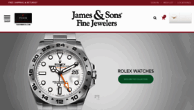 What Jamesandsons.com website looked like in 2021 (3 years ago)