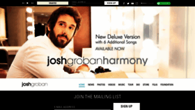 What Joshgroban.com website looked like in 2021 (2 years ago)