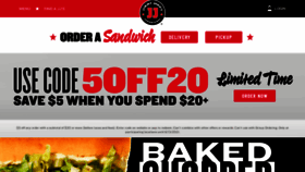 What Jimmyjohns.com website looked like in 2021 (2 years ago)