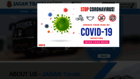 What Jagantravels.com website looked like in 2021 (2 years ago)