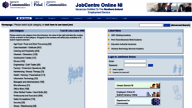 What Jobcentreonline.com website looked like in 2021 (2 years ago)