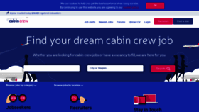 What Jobs.cabincrew.com website looked like in 2021 (2 years ago)