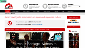 What Japan-zone.com website looked like in 2021 (2 years ago)