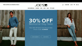 What Joesjeans.com website looked like in 2021 (2 years ago)