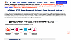 What Jetir.org website looked like in 2021 (4 years ago)