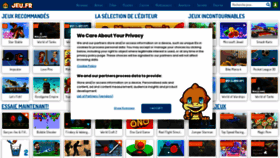 What Jeu.fr website looked like in 2021 (2 years ago)