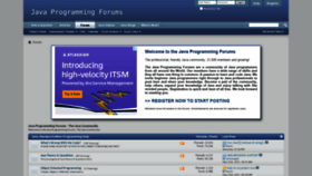 What Javaprogrammingforums.com website looked like in 2021 (2 years ago)