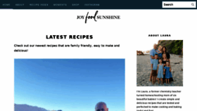 What Joyfoodsunshine.com website looked like in 2021 (2 years ago)