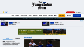 What Jamestownsun.com website looked like in 2021 (2 years ago)