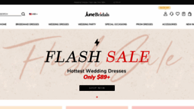 What Junebridals.com website looked like in 2021 (2 years ago)