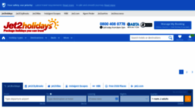 What Jet2holidays.com website looked like in 2021 (2 years ago)