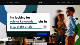 What Job.com website looked like in 2021 (2 years ago)