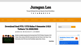 What Juraganles.com website looked like in 2021 (2 years ago)