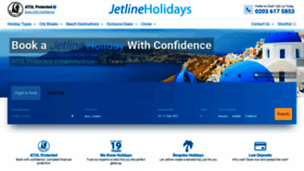 What Jetlineholidays.com website looked like in 2021 (2 years ago)