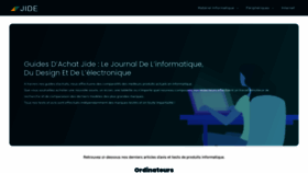 What Jide.fr website looked like in 2021 (2 years ago)