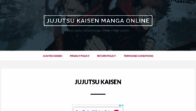 What Jujustu-kaisen.com website looked like in 2021 (2 years ago)