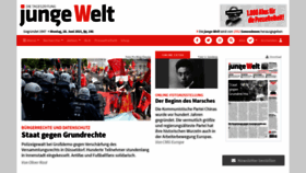 What Jungewelt.de website looked like in 2021 (2 years ago)