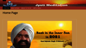 What Jyotimeditation.org website looked like in 2021 (2 years ago)