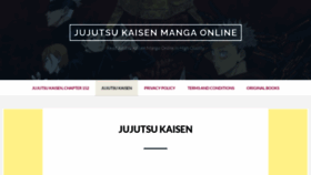 What Jujutsu-kaisen.com website looked like in 2021 (2 years ago)