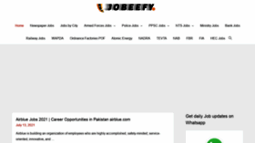 What Jobeefy.com website looked like in 2021 (2 years ago)