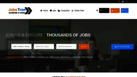 What Jobstron.com website looked like in 2021 (2 years ago)