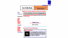 What Javacoffeebreak.com website looked like in 2021 (2 years ago)