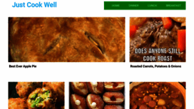 What Justcookwell.com website looked like in 2021 (4 years ago)