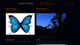 What Jmilne.org website looked like in 2021 (2 years ago)
