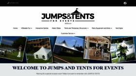 What Jumpsandtents.com website looked like in 2021 (2 years ago)