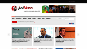 What Justnews.pt website looked like in 2021 (2 years ago)