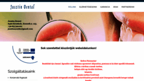 What Jusztin-dental.hu website looked like in 2021 (3 years ago)