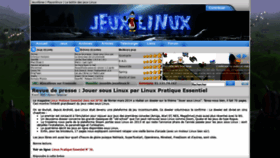 What Jeuxlinux.fr website looked like in 2021 (2 years ago)