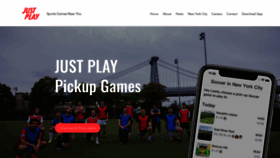 What Justplayfc.com website looked like in 2021 (2 years ago)
