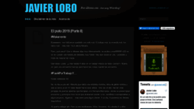 What Javierlobo.com website looked like in 2021 (2 years ago)