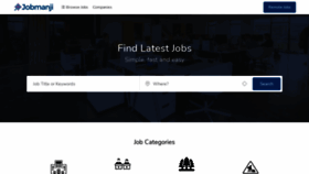 What Jobmanji.co.uk website looked like in 2021 (2 years ago)