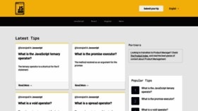 What Jstips.co website looked like in 2021 (4 years ago)