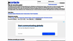 What Jecontacte.com website looked like in 2021 (2 years ago)