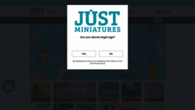 What Justminiatures.co.uk website looked like in 2021 (2 years ago)