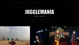 What Jugglemania.com website looked like in 2021 (2 years ago)