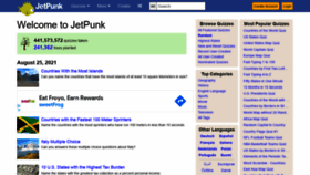 What Jetpunk.com website looked like in 2021 (2 years ago)