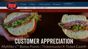 What Jerseymikes.com website looked like in 2021 (2 years ago)