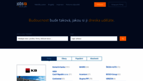 What Jobs.cz website looked like in 2021 (2 years ago)