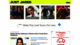What Justjared.com website looked like in 2021 (2 years ago)