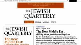 What Jewishquarterly.org website looked like in 2021 (2 years ago)