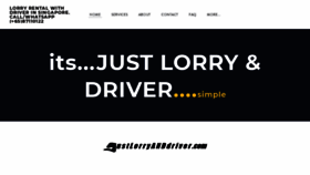 What Justlorryanddriver.com website looked like in 2021 (2 years ago)