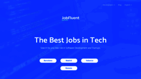 What Jobfluent.com website looked like in 2021 (2 years ago)