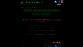 What Joanasworld.com website looked like in 2021 (2 years ago)