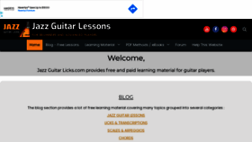 What Jazz-guitar-licks.com website looked like in 2021 (2 years ago)