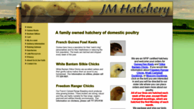 What Jmhatchery.com website looked like in 2021 (2 years ago)